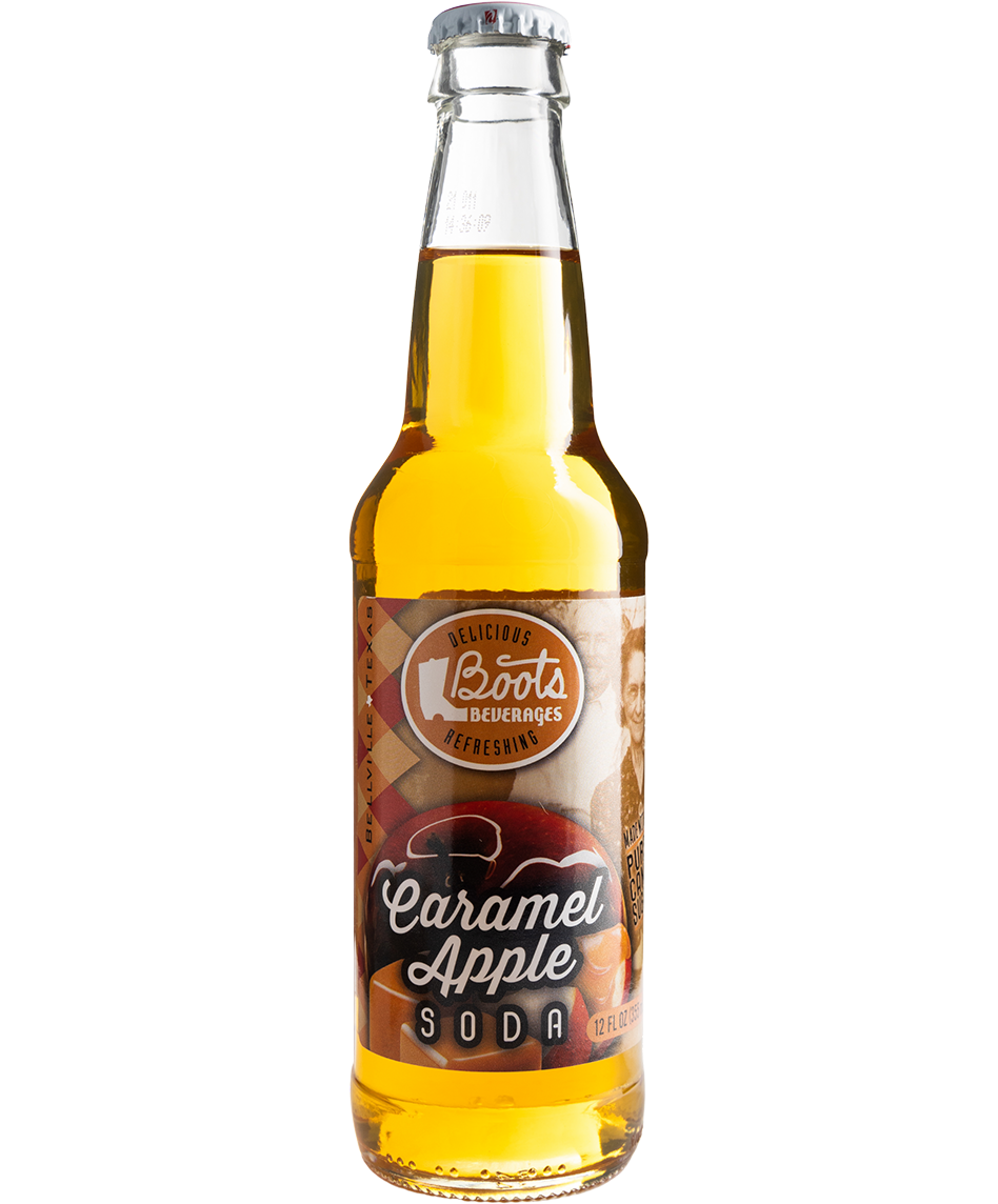 bottle of Boots Caramel Apple Soda - 24-Pack