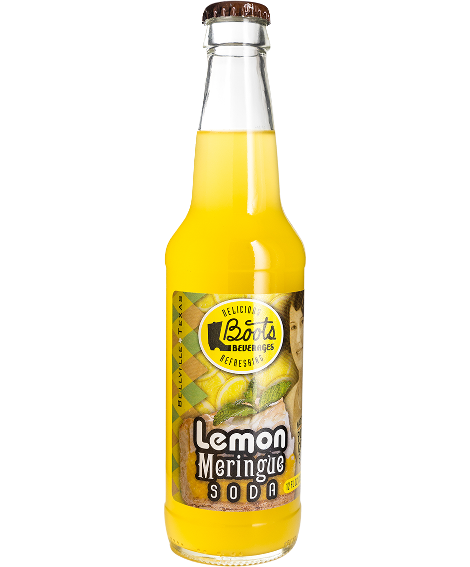 boots lemon meringue soda - 12-pack with cane sugar