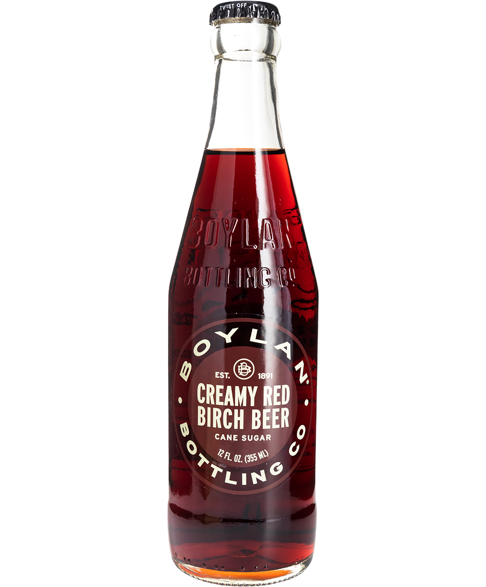 Boylan Creamy Red Birch - 24-Pack with cane sugar