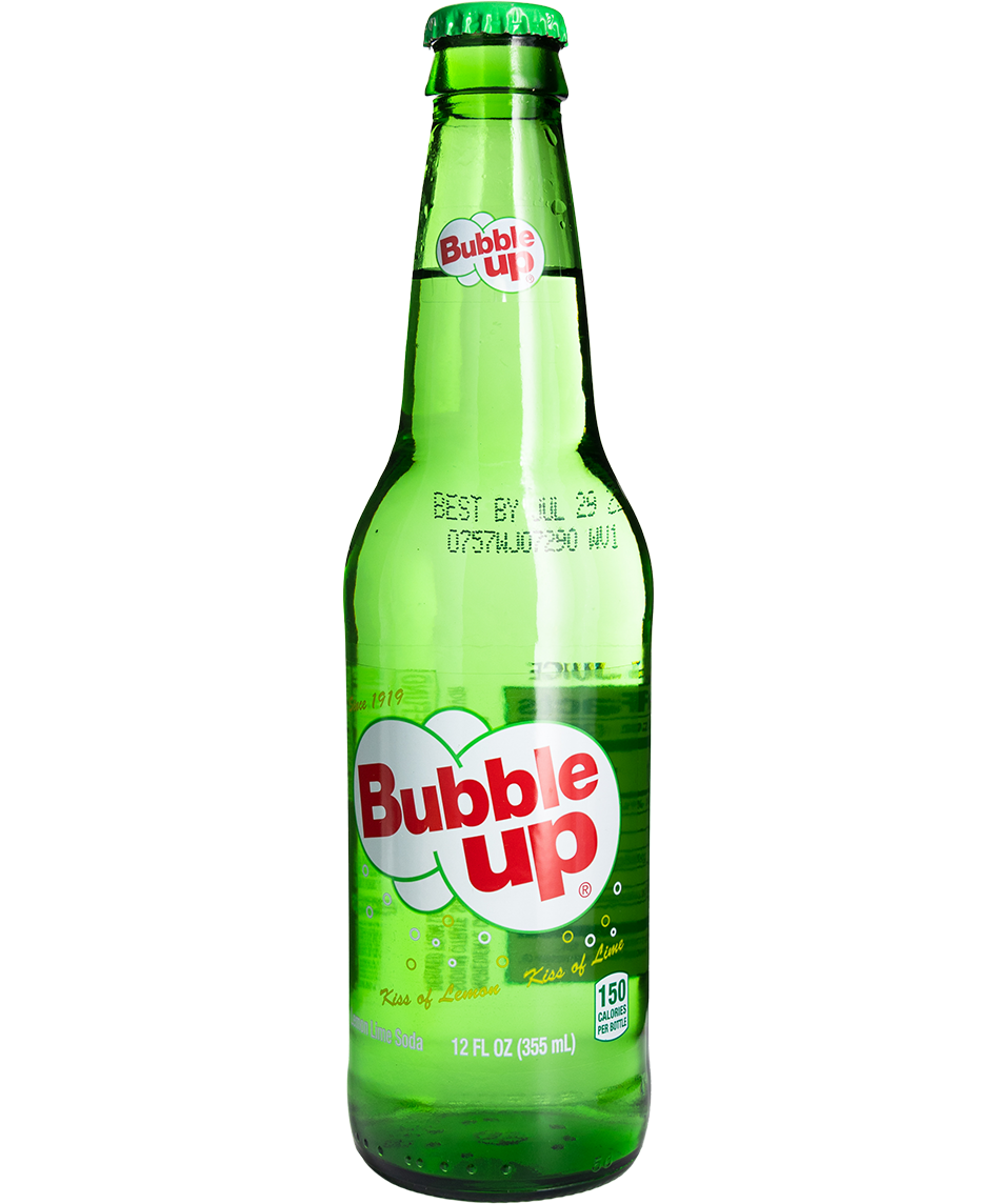 real sugar bubble up soda - 12-pack