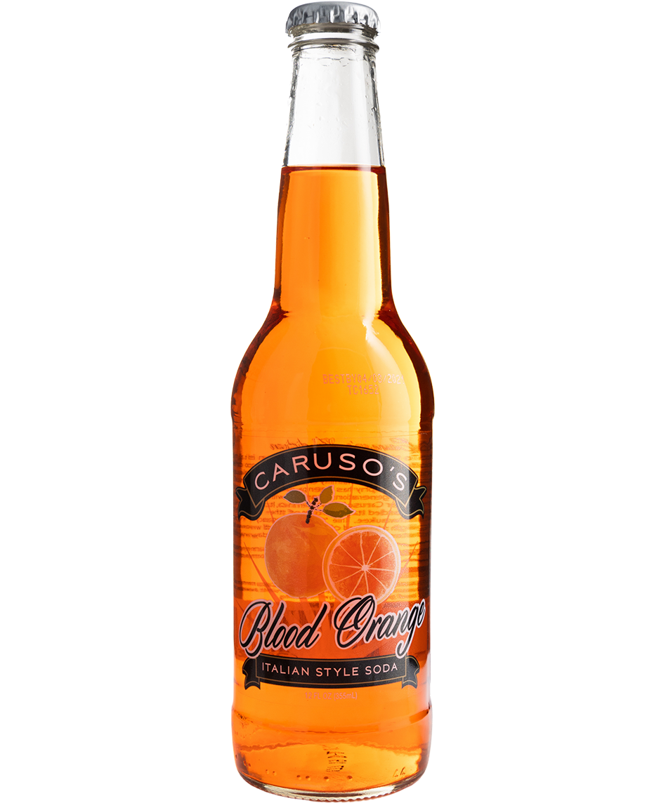 Caruso's Legacy Blood Orange - 24-Pack in a glass bottle