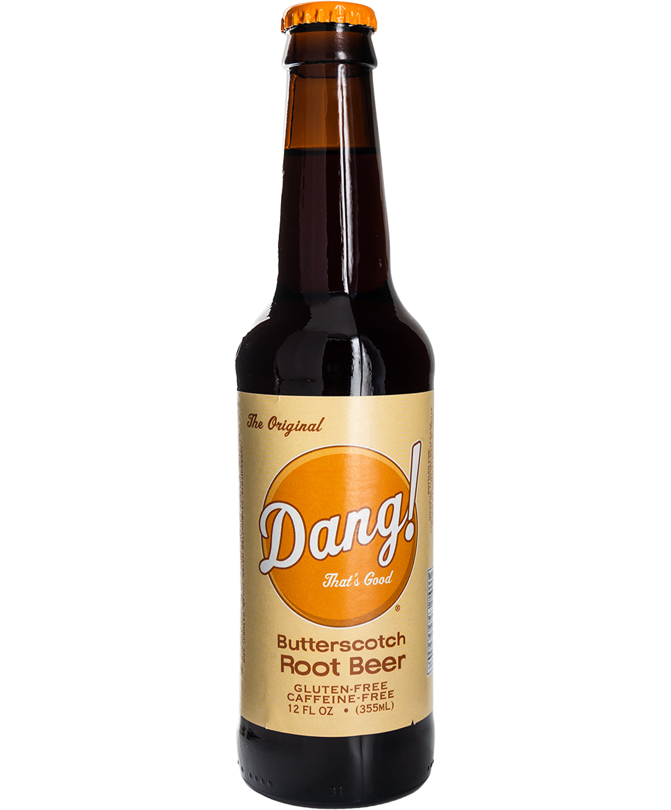 dang! butterscotch root beer - 12-pack with cane sugar