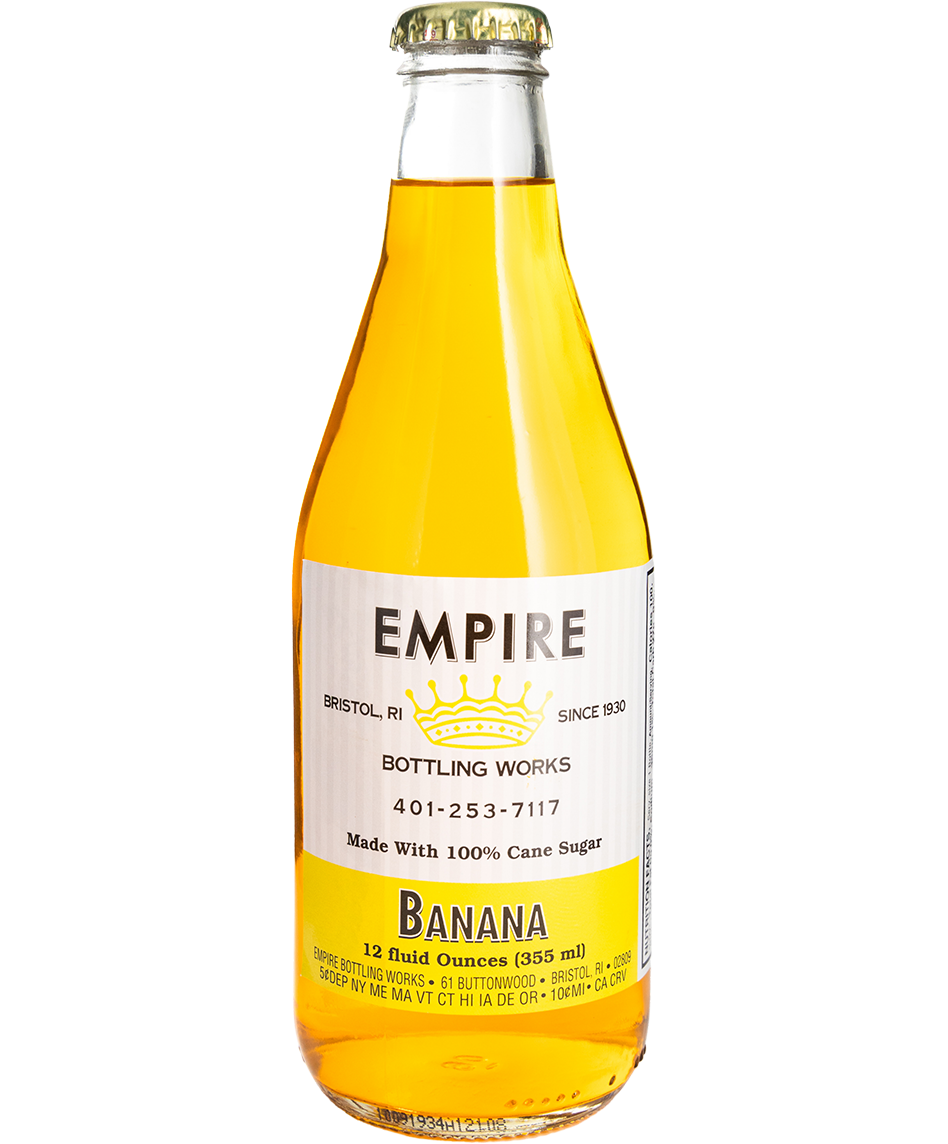 empire banana soda - 12-pack with cane sugar