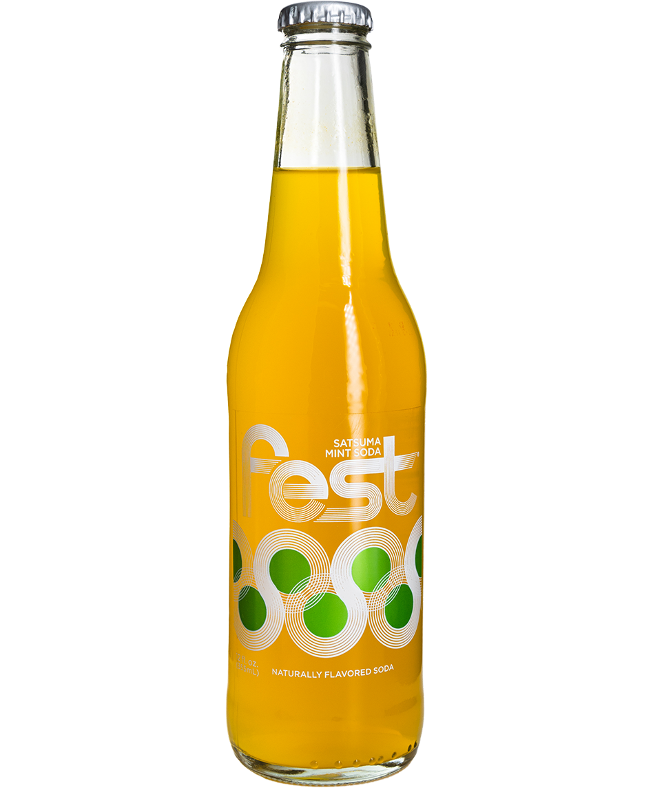 real sugar fest satsuma mint soda - 12-pack