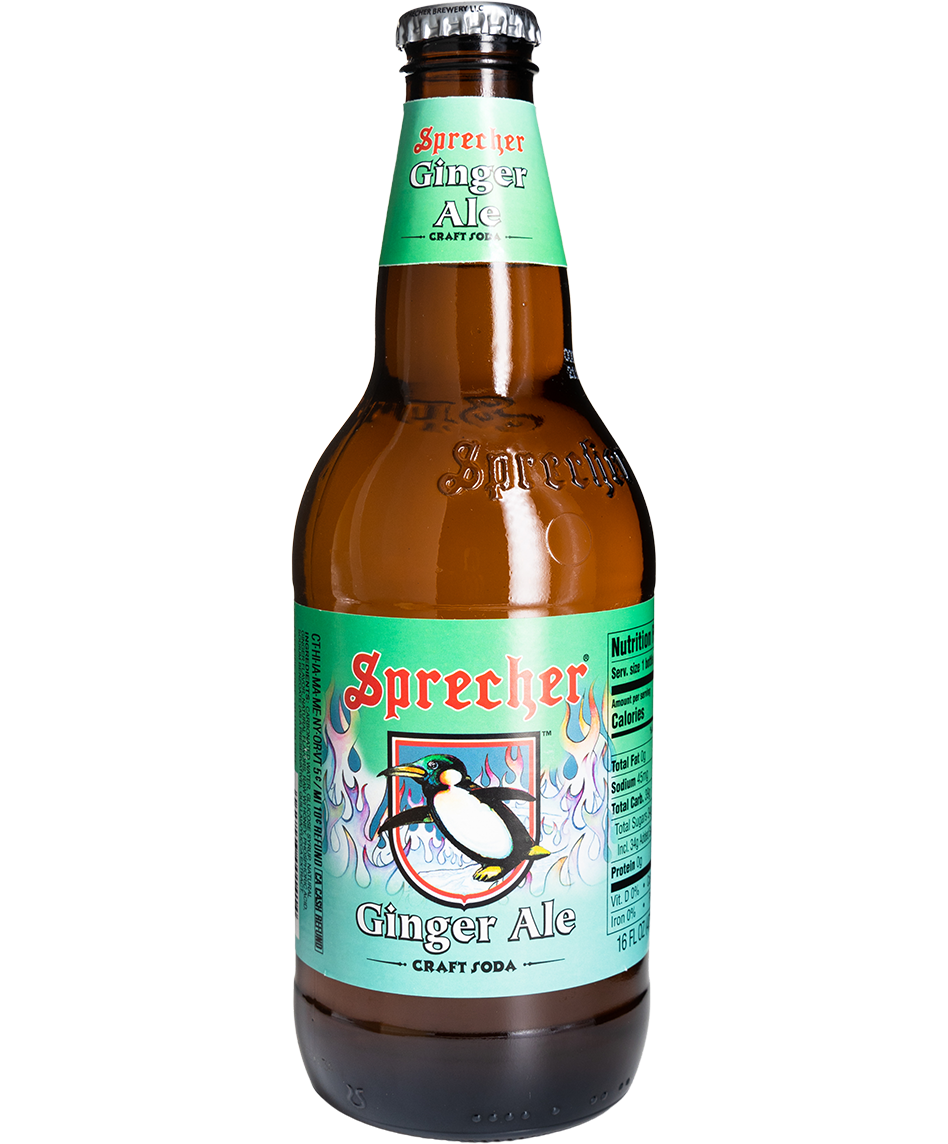 bottle of sprecher ginger ale