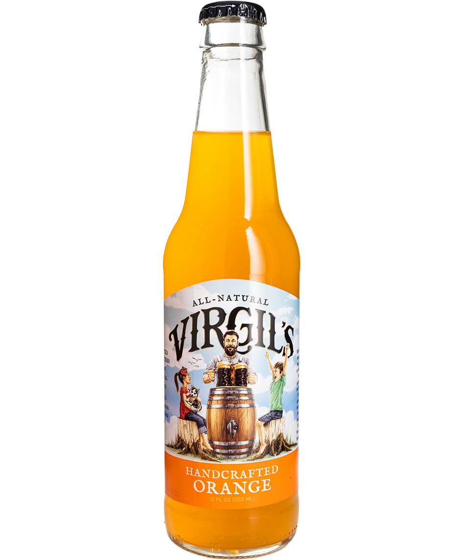 virgil's handcrafted orange soda - 12-pack with cane sugar